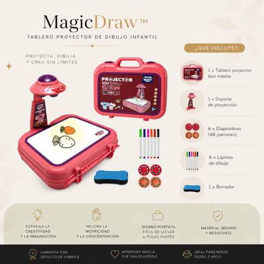 🎨 MagicDraw™ | Tablero Proyector de Dibujo Infantil
