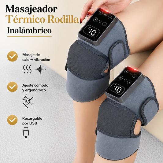 Masajeador de rodilla Térmico e Inalámbrico